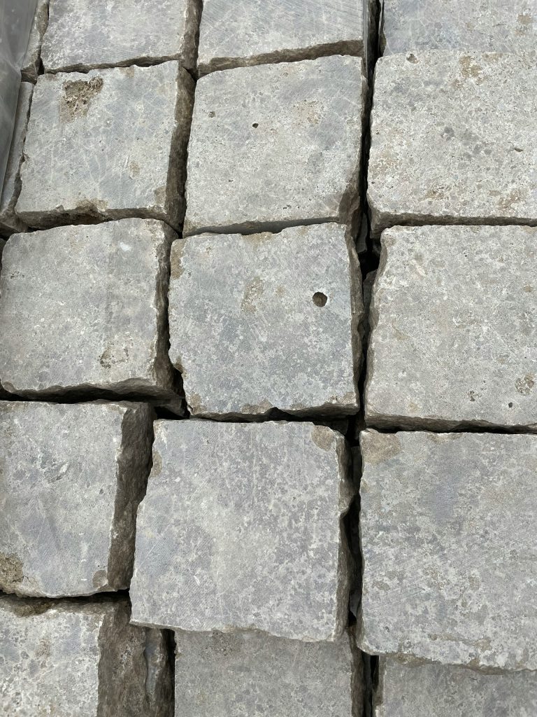 a pile of cement blocks sitting on top of each other